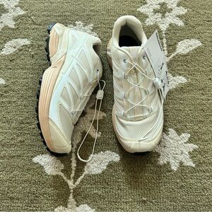 SOLD Salomon Cream and Peach Sneakers
